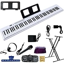 Amazon | TAIGA 電子ピアノ 折り畳み式 88鍵盤 ピアノスタンド